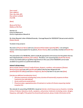 Letter of Medical Necessity
